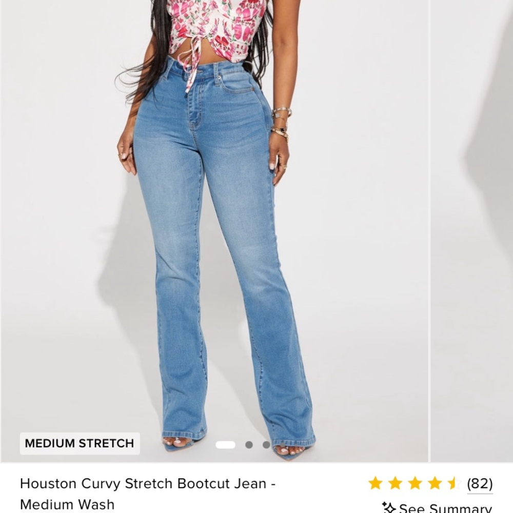 Fashion Nova Light Blue High-Rise Bootcut Jeans